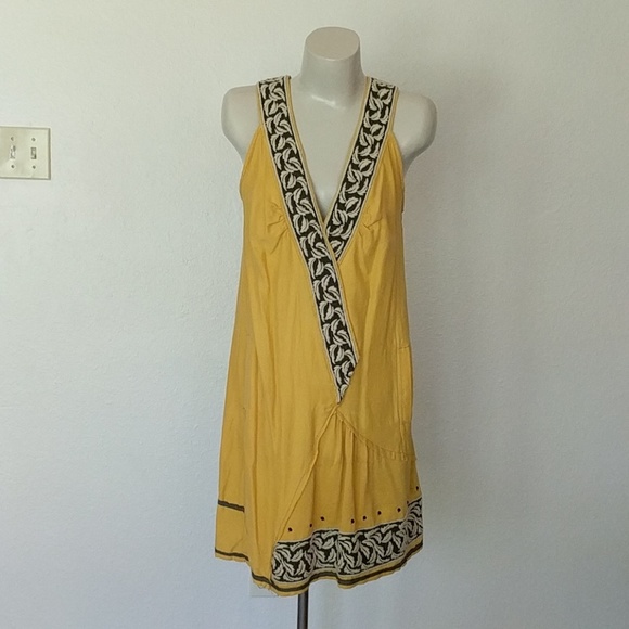 Burning Torch Dresses & Skirts - Bohemian embroidered asymmetric v neck dress Burning Torch Dresses & Skirts - Bohemian embroidered asymmetric v neck dress